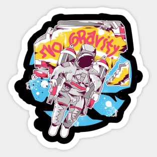 Astronaut do graffiti with no gravity Sticker